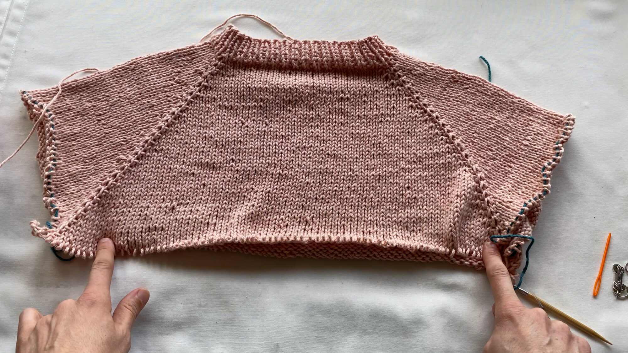 Knitting Top Down Sweater Step By Step Tutorial Handmade by Derya