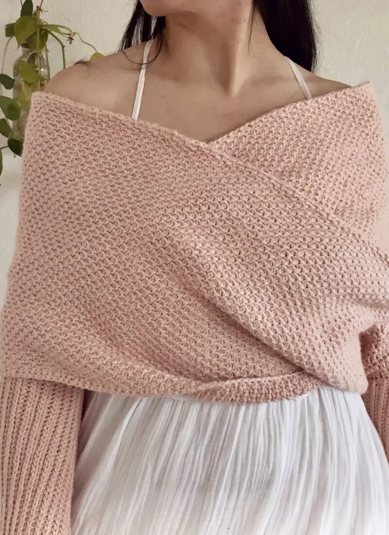 Tunisian Crochet Sweater Scarf